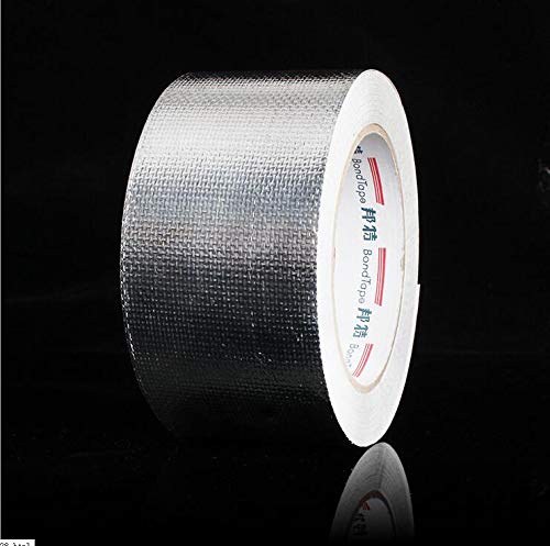 Westspark Fiber-Glass Aluminum Foil Tape, 2 inch 82ft Professional Grade Composites Adhesive Silver Duct Tape Roll for Pipe Sealing, HVAC, Metal Repair, Patching Hot Cold Air Ducts, Heat Insulation