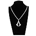 HUAN XUN Men's Stainless Steel Assassins Creed Cosplay Desmond Miles Necklace, 18.9