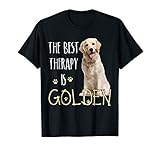 The Best Therapy Is Golden Retriever Dog T-Shirt
