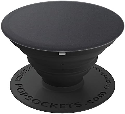 Matte Black PopSocket PopSockets PopGrip: Swappable Grip for Phones & Tablets
