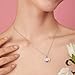 EVERLEAD Locket Necklace, DIY Floating Round Locket Pendant, Living Floating Memory Necklace for Women Friendship Necklace Memory Nostalgic
