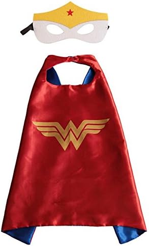DC Heroes Wonder Woman Logo Cape and Mask Costume - In Gift Box from Outlander