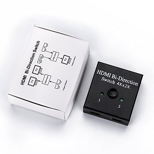 HDMI Switch Bi-Directional Switch Olycism Bi-direction Switcher/Splitter 2 Into 1 or 1 In 2 Out Support Ultra HD 4k X 2k 1080p for HDTV, Game Consoles, PC