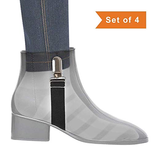 Boncas Improved Adjustable Elastic Boot Clips Boot Straps Pant Clips Stirrups Leg Straps Keeping Your Pants Tucked