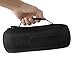 co2CREA Hard Travel Case Replacement for JBL Charge 4 / Replacement for JBL Charge 5 Waterproof Bluetooth Speaker (Outside Black and Inside Royal Blue)