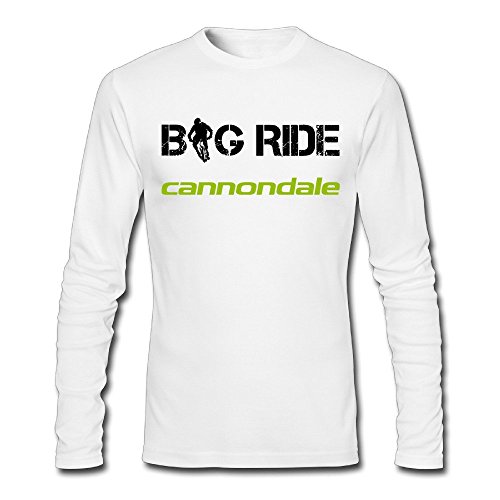 WINKOO Men's Cannondale Bicycles Bikes Long Sleeve T Shirt Cotton Tees