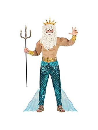 Widmann - Poseidon Wassermann Neptun Komplett-Kostüm
