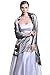 Women's Bridal Party Evening/Wedding Silk Satin Shawl Wrap 25 Colors S58 Champagne