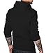 Decrum Black Mens Long Sleeve Pullover Fleece Hoodie For Youth - Deadpool Logo, Black, Large