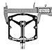 RockBros Bicycle Pedals 9/16 Lightweight Road Mountain Bike Pedals Carbon Fiber Sealed Bearings for MTB BMX Black