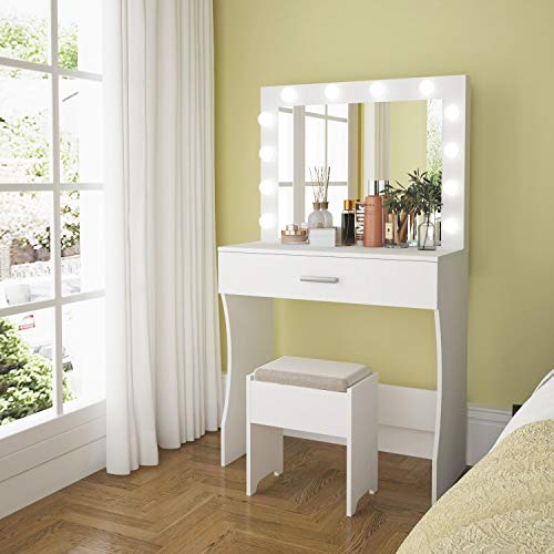 Vanity-Table-Set-with-Lighted-Mirror-Makeup-Table-with-Storage-Drawer-Wood-Dresser-Desk-for-Bedroom-Living-Room-White