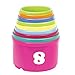 JOYIN Baby Nesting Stack Cups Stack-Up Blocks Cubes Alphabet and Numbers Color Shape Sorting Baby Educational Activity Toys with Portable Case