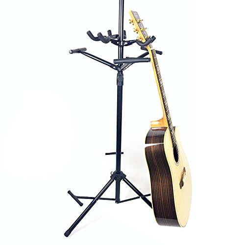 Luvay 9 Multi-Stand for Guitar, Ukulele, Bass, 3-Tier Standing Rack Holder Display - Vertical Style
