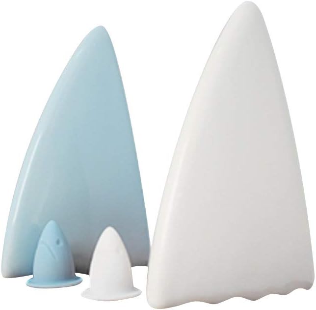 Ktyssp Unique Design Cruet Shark Seasoning Bottle Set Ceramic Restaurant Supplies 2 Pieces