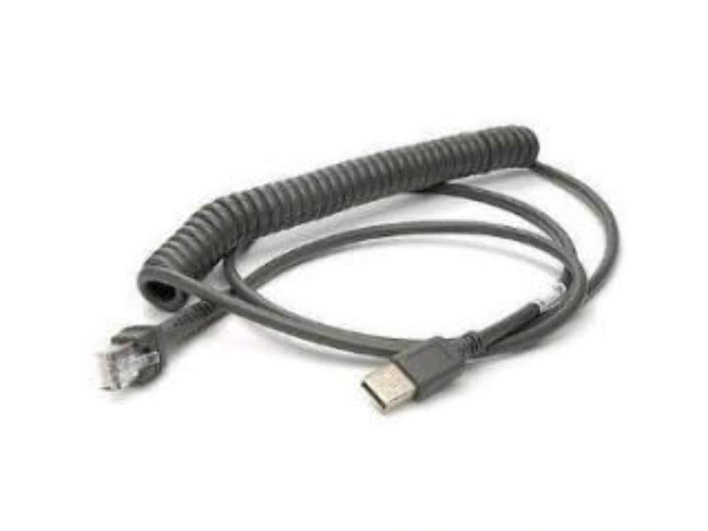 Zebra CBA-UF6-C12ZAR Adaptor and Cable Connector USB A RJ-45 Black – Adapters and Cable Connectors (USB A, RJ-45, Male Connector, 3.6576 m, Black)