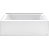 American Standard 2946102.020 Studio 60 x 32-Inch Alcove Bathtub, Right-Hand Drain, White
