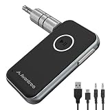 Bluetooth Audio Receiver for Car Stereo, Home Hi-fi System, Portable Wireless Audio Adapter 3.5mm Aux for Music, Speaker, Headphones, Hands-Free Car Kit with Microphone - Avantree CK121