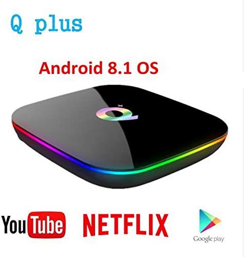 4GB RAM 64GB ROM, Q PLUS Android 8.1 OS TV Box, Allwinner H6 Quad-Core CPU, 2.4G WiFi LAN