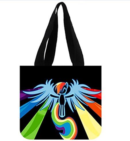 Emana Women Handbags Custom Rainbow Dash In My Little Pony Canvas Tote Bag Shoulder bag