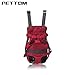 Pettom Dog Front Backpack Carrier for Small Pet Outdoor Walking Hiking Travel (XL, Pink)