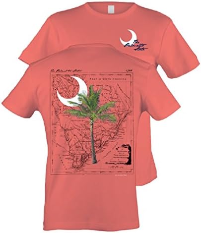 Palmetto Tree - S.C. State Map - X-Large Tee