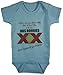 Handmade 4 Babies Dos Boobies Funny Baby Bodysuit/Romper (3-6 Mo, Blue)