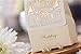 Joinwin 50ps Romantic Castle Wedding Gift Box Elegant White Luxury Decoration Laser Cut Party Sweet Favors Guest Gift Wedding Paper Candy Box