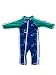 SwimZip Little Boy Long Sleeve Sunsuit with UPF 50 Sun Protection, Blue Sailboat, 0-6 Months