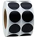 SMARSTICKER 1 Inch Round Blank Black Shooting Target Pasters Marksmanship 1,000 Permanent Color Coding Circle Dot Labels Adhesive Target Dots