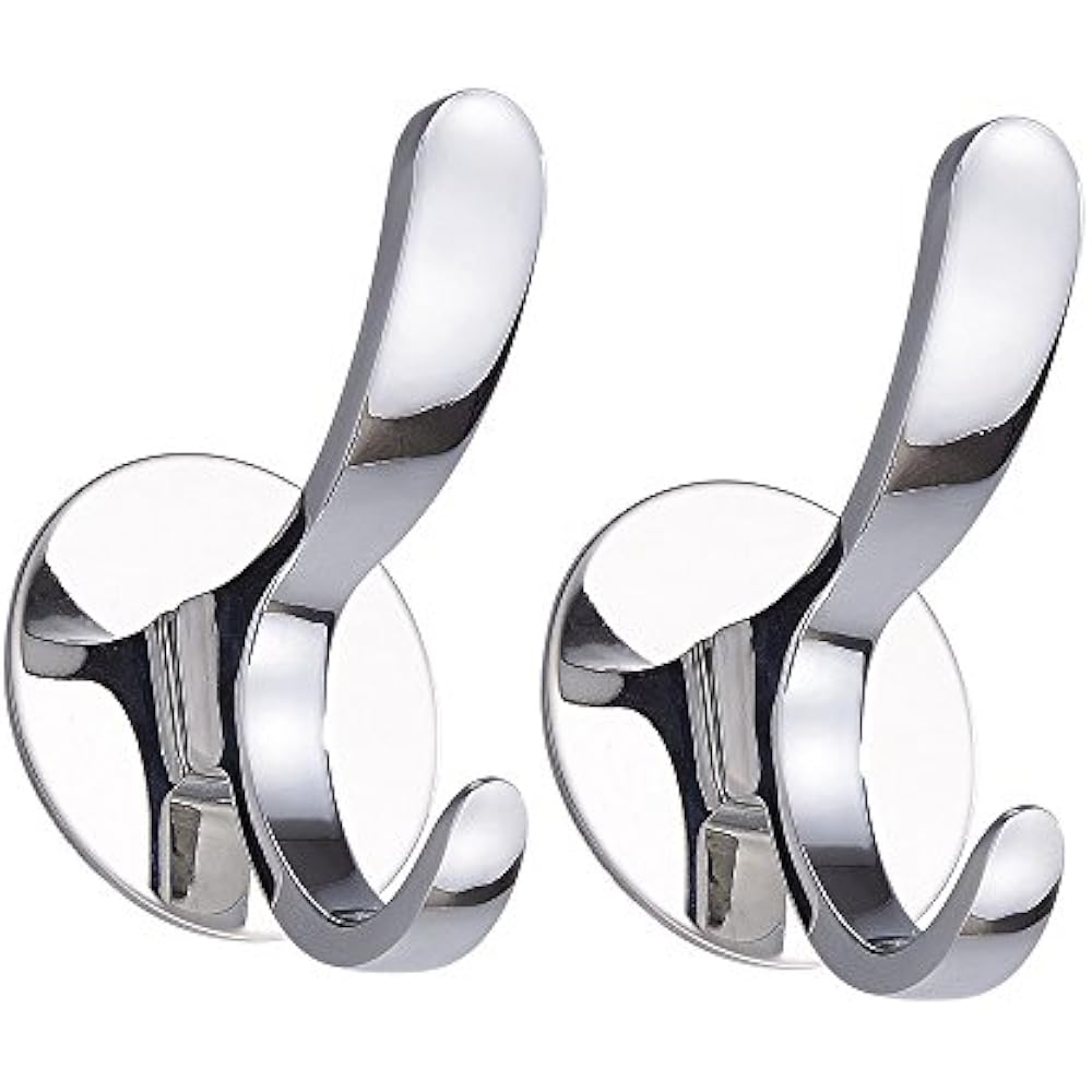 Robe & Towel Hooks Coat Stainless Steel Self Adhesive Bathroom Kitchen