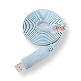 USB Console Cable, Boreguse USB to RJ45 Cisco Console Cable for Cisco Routers/AP Router/Switch/Windows 7, 8, 10 (1.8m, Blue)