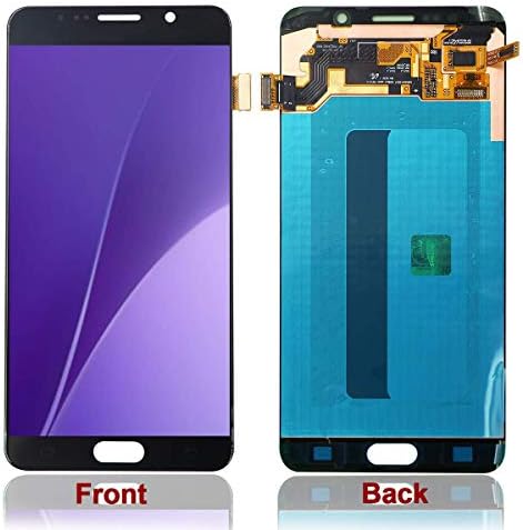 HJSDtech LCD Touch Glass Screen Display Digitizer Assembly Replacement for Samsung Galaxy Note 5 N920 N920f N920t N920a (Black)
