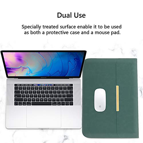 TOWOOZ 13-13.3 Inch Laptop Sleeve Case Compatible with 2019 2018 New MacBook Air/MacBook Pro 13 2016-2019/ Surface Pro7/6/X, Dell XPS 13 (13-13.3Inch, Gray) (15-16Inch, Green-1) - Thumbnail 5