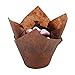 Zenlogy Tulip Cupcake Liners - Brown for Standard Size Cupcakes and Muffins - 120 Pieces per Box - Perfect for Extra Toppings on a Cupcake