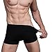 Hoerev Pack of 4 Mens Super Soft And Comfortable Fiber Briefs Trunks Underwear，2Blue2Black，L