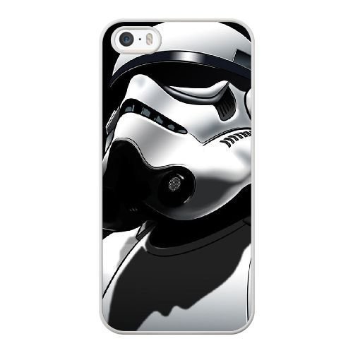 Generic Cell Phone Case for iPhone 5 5S SE White Star Wars - Stormtrooper + Free Tempered Glass Screen Protector,QZ_9641520