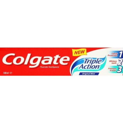 Colgate Triple Action Fluoride Toothpaste Original Mint 100Ml - Pack Of 4
