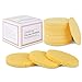 ISWOEK Compressed Natural Cellulose Facial Sponges, 50 Count, Deep Cleansing and Exfoliation 100% Natural Sponges for Travel/Home