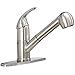 Ufaucet Modern Best Commercial Cen Stainless Steel Single Lever Single Handle Pull Out Sprayer Prep Kitchen Sink Faucets,Stainless Steel Finished