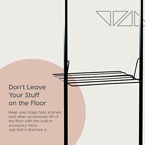 IRIS USA Clothes Rack, Collapsible Clothing Rack, Foldable Clothes