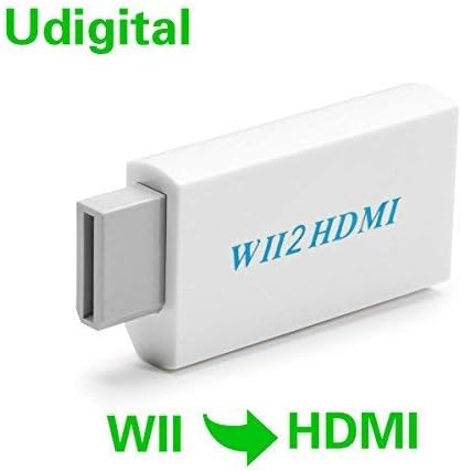 Wii to HDMI Converter with 3.5mm Video Audio Output Adapter,Supports All Wii Display Modes to 720P / 1080P HDTV & Monitor, Best Compatibility and Stability for Nintendo WII U