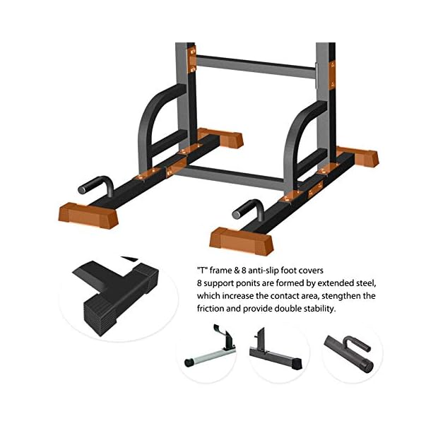 Sportsroyals Power Tower Dip Station Pull Up Bar for Home Gym Strength