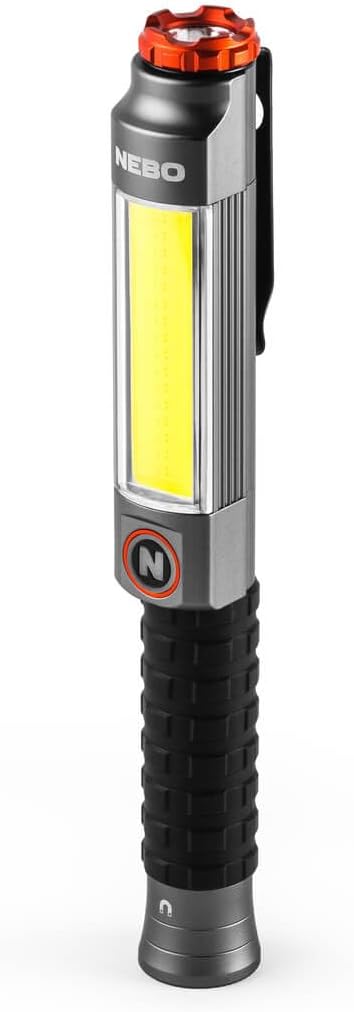 NEBO Big Larry 3 Work Light 600 Lumen COB 3 AA Batteries Included