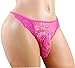 aishani Men's Lace Mooning Pouch Panties Bikini Male Briefs Underpants,S Pink