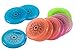 Juvale Mini Flying Discs, Glow in The Dark, Eyeball Design, 4 Colors (3.9 in, 12 Pack)
