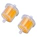 Milttor 2 Packs 1/4" Inline 25 050 07S Fuel Filter Fit Kohler M16 CH11 CH12.5 CH13 CH14 CV11 CV12.5 CV13 CV14 Lawnmower 25 050 21S John Deere AM1008356