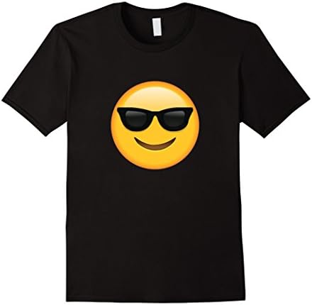 Mens Sunglasses Smile Cool Emoji T Shirt XL Black