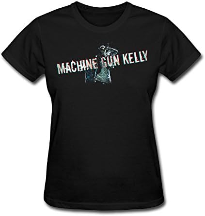 YIZE Womens Gun Kelly MGK Short Sleeve Cotton T-Shirt Black XL