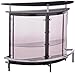 Bar Unit with Acrylic Front Black, Chrome and Smoke