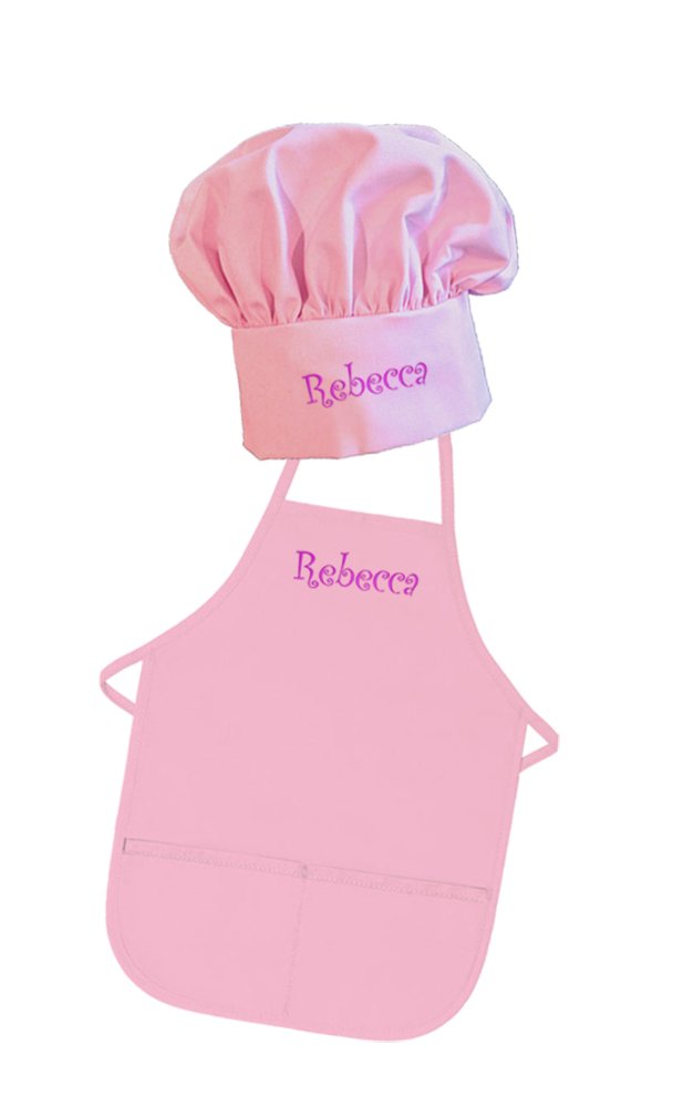 personalized chef hat and apron set
